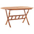 Folding Patio Table 53.1"x33.5"x29.5" Solid Wood Acacia