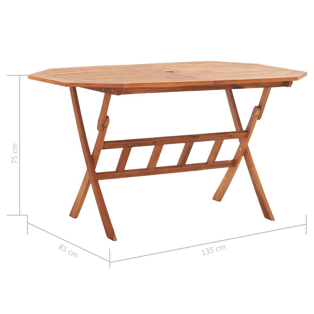 Folding Patio Table 53.1