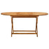 Folding Patio Table 63"x33.5"x29.5" Solid Wood Acacia