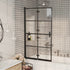 Folding Shower Enclosure ESG 31.5"x55.1" Black