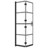 Folding Shower Enclosure ESG 31.5"x55.1" Black