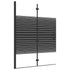 Folding Shower Enclosure ESG 39.4"x55.1" Black