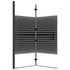 Folding Shower Enclosure ESG 47.2"x55.1" Black