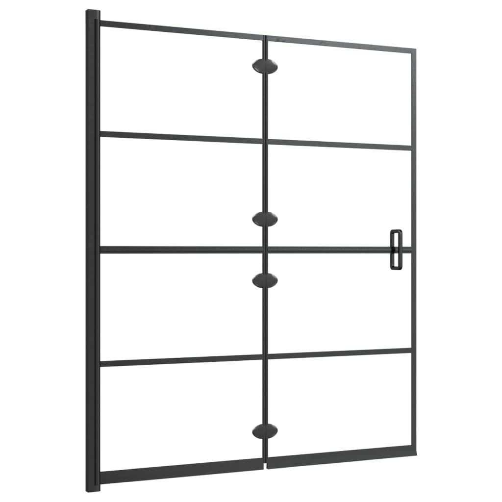 Folding Shower Enclosure ESG 47.2"x55.1" Black