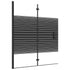 Folding Shower Enclosure ESG 47.2"x55.1" Black