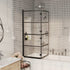 Folding Shower Enclosure ESG 47.2"x55.1" Black