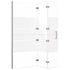 Folding Shower Enclosure ESG 47.2"x55.1" White