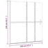 Folding Shower Enclosure ESG 47.2"x55.1" White