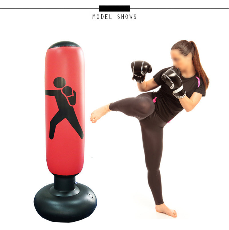 Free Standing Inflatable Punching Bag, Adults Teenage Fitness Sport Stress Relief Boxing Target, Heavy Training Bag - WoodPoly.com