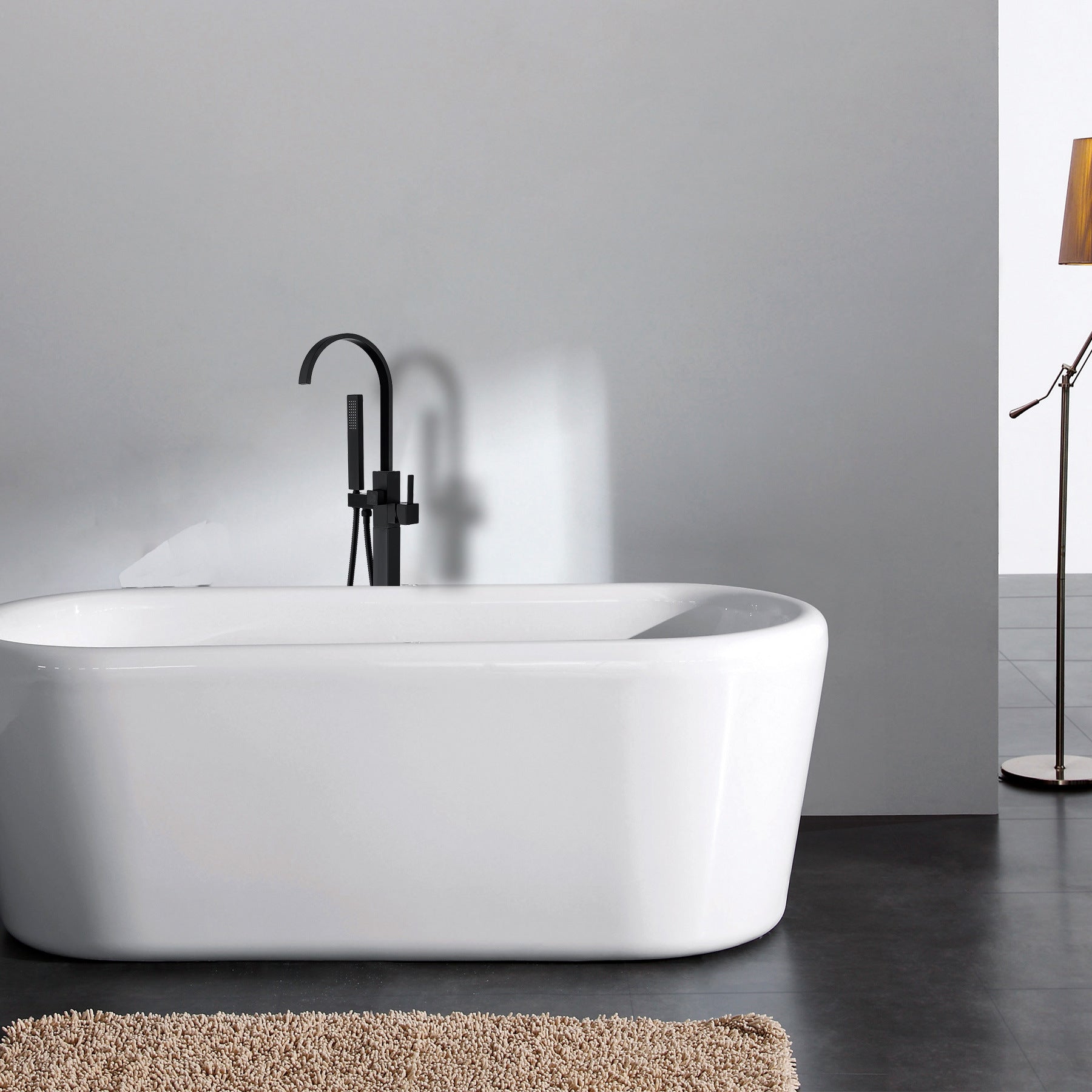 Freestanding Bathtub Faucet with Hand Shower