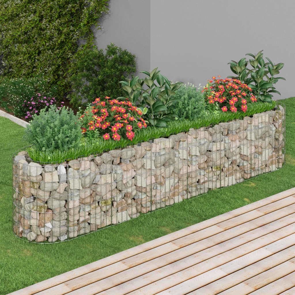 Gabion Raised Bed Galvanized Iron 102.4"x19.7"x19.7"