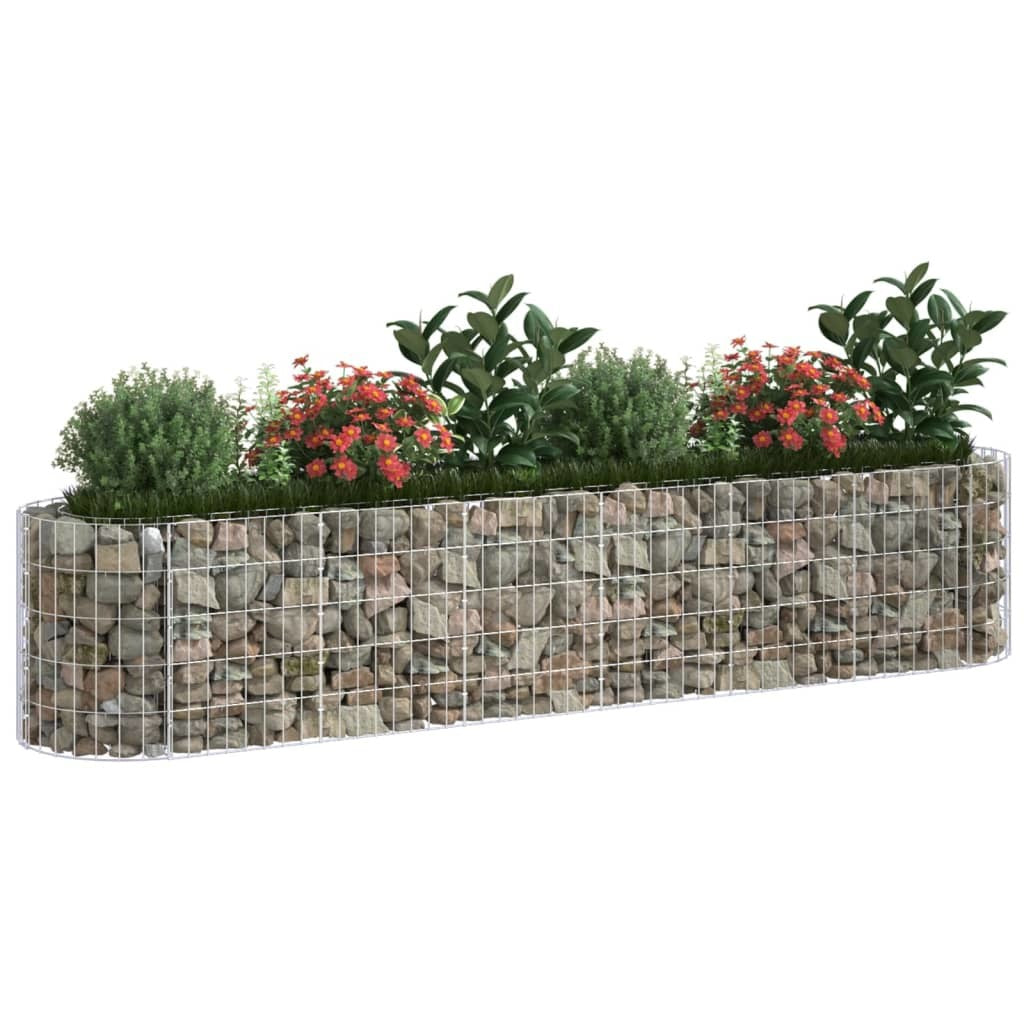 Gabion Raised Bed Galvanized Iron 102.4"x19.7"x19.7"