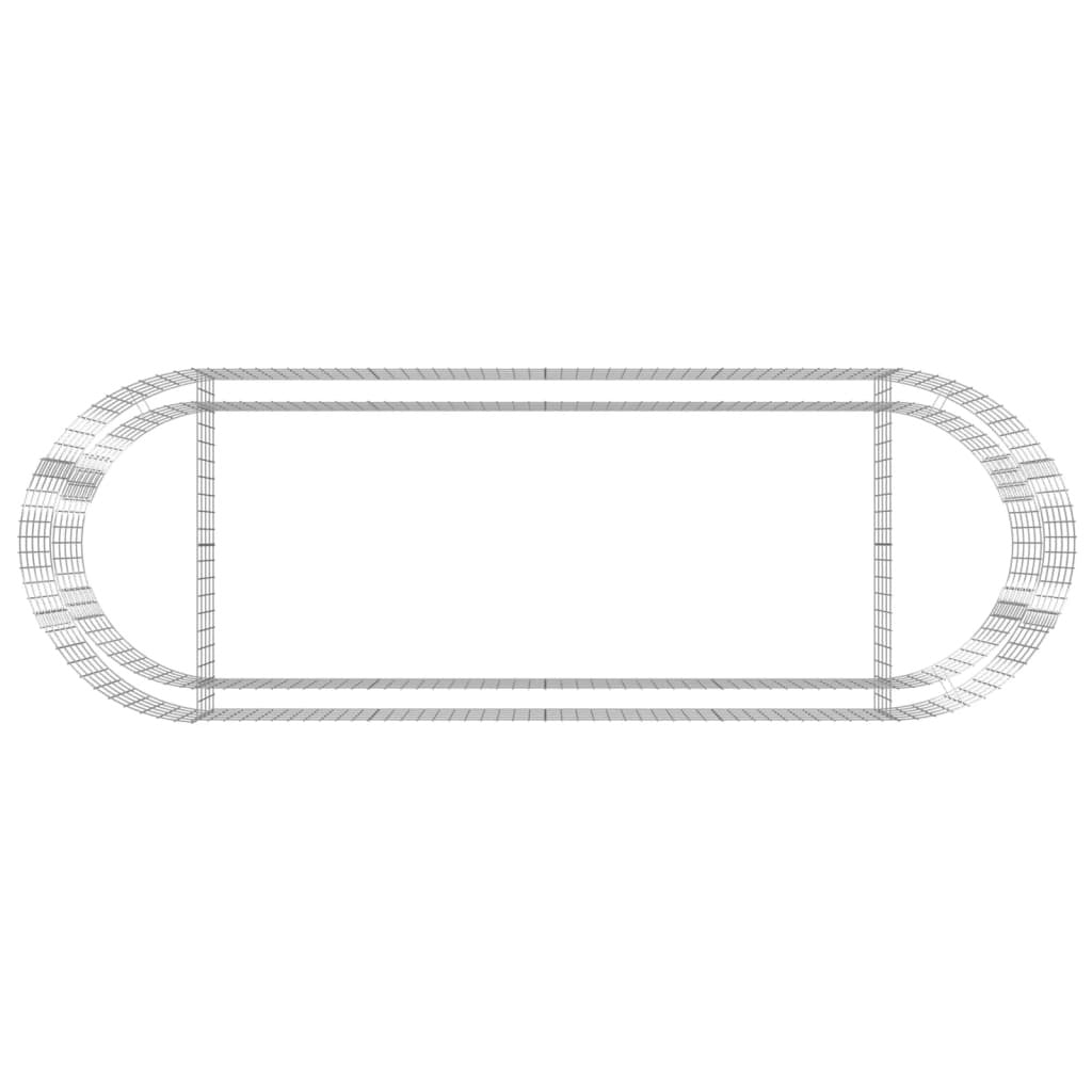 Gabion Raised Bed Galvanized Iron 118.1