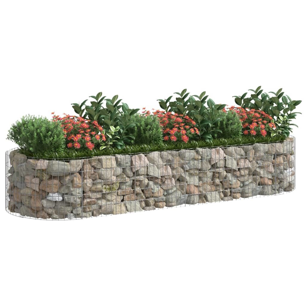 Gabion Raised Bed Galvanized Iron 118.1