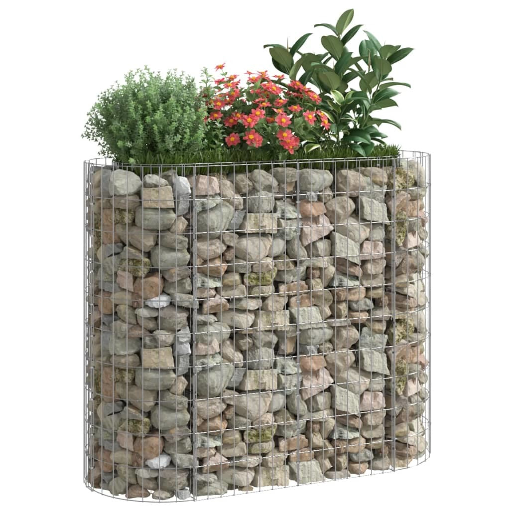 Gabion Raised Bed Galvanized Iron 47.2