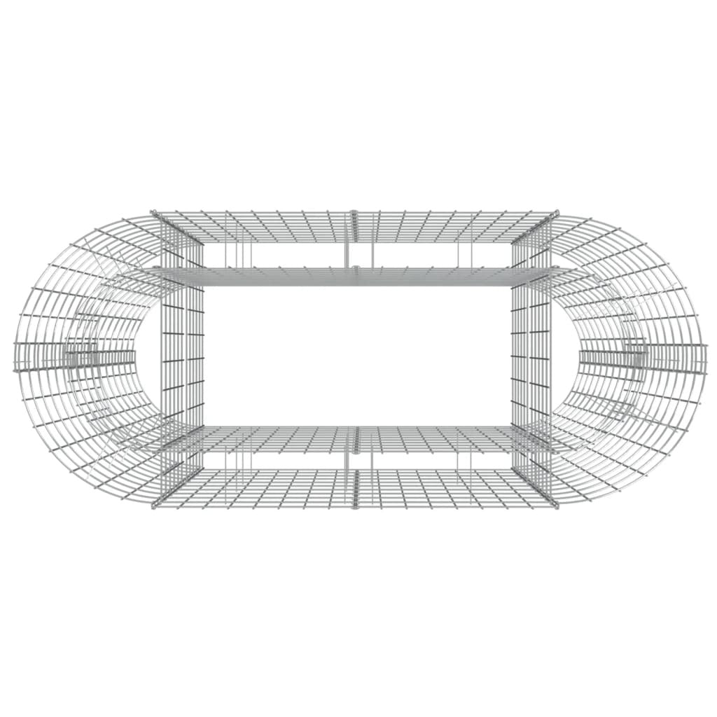 Gabion Raised Bed Galvanized Iron 47.2