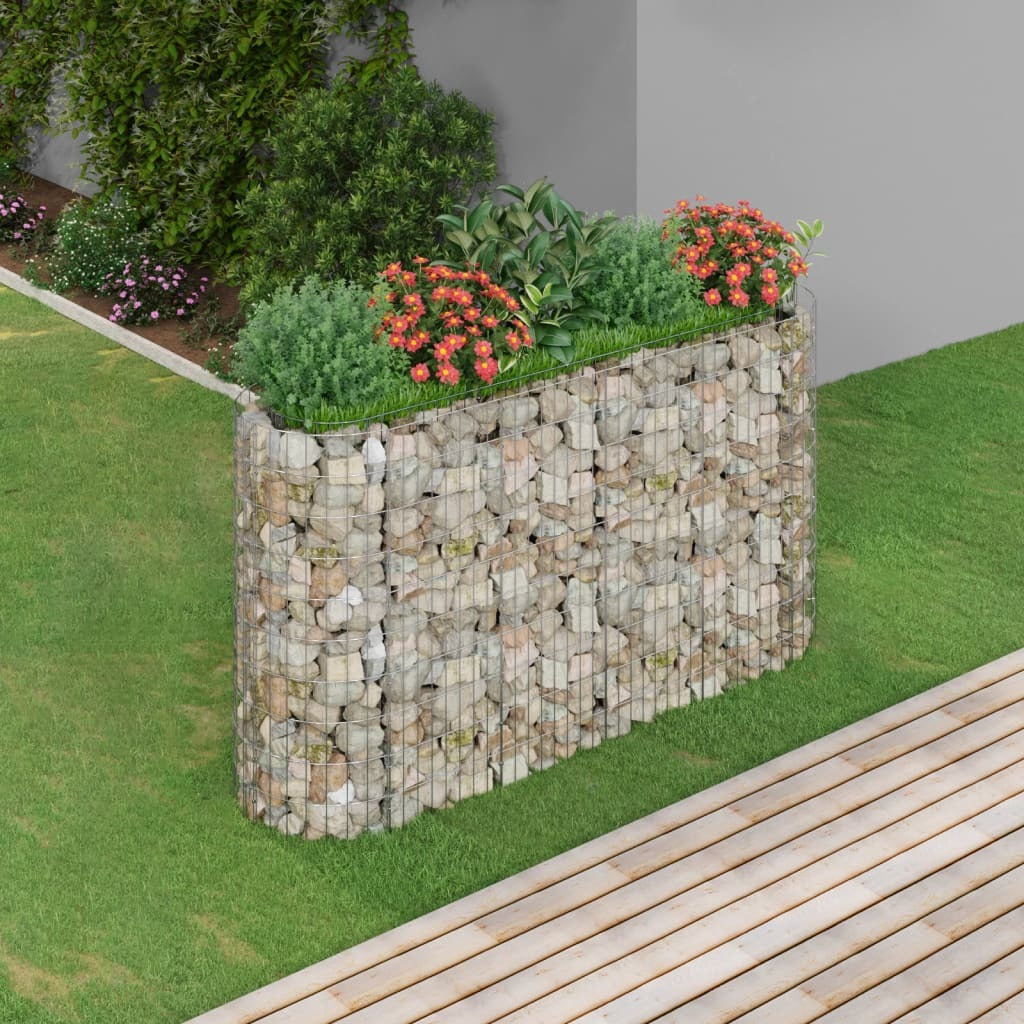 Gabion Raised Bed Galvanized Iron 74.8