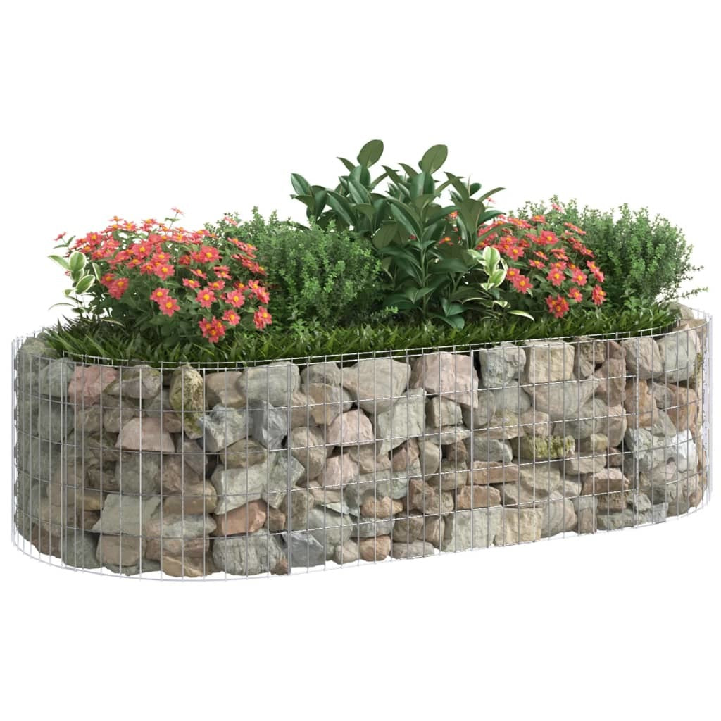 Gabion Raised Bed Galvanized Iron 78.7"x39.4"x19.7"