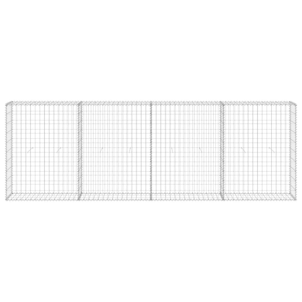 Gabion Wall with Covers Galvanized Steel 118.1