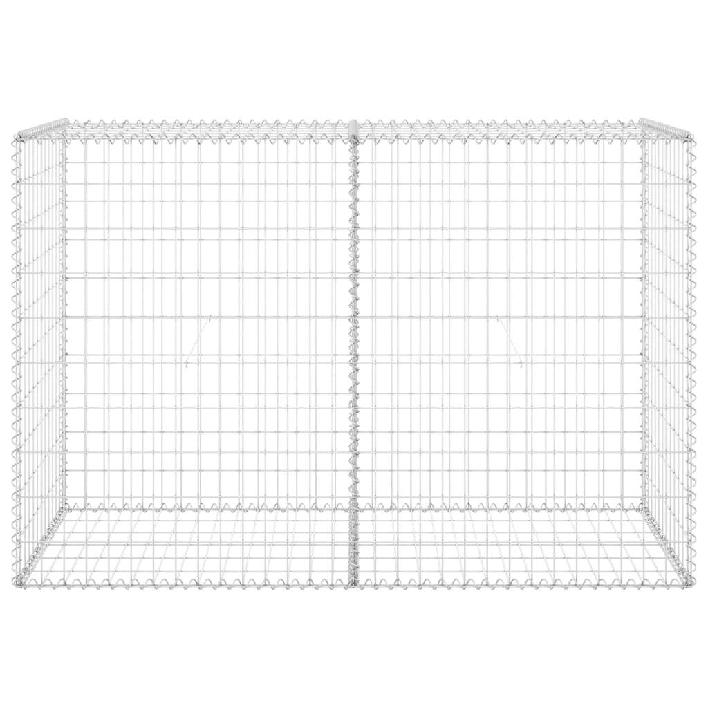 Gabion Wall with Covers Galvanized Steel 59.1"x23.6"x39.4" - WoodPoly.com