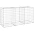 Gabion Wall with Covers Galvanized Steel 78.7"x23.6"x39.4" - WoodPoly.com