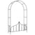 Garden Arch with Gate Black 54.3"x15.7"x93.7" Iron - WoodPoly.com