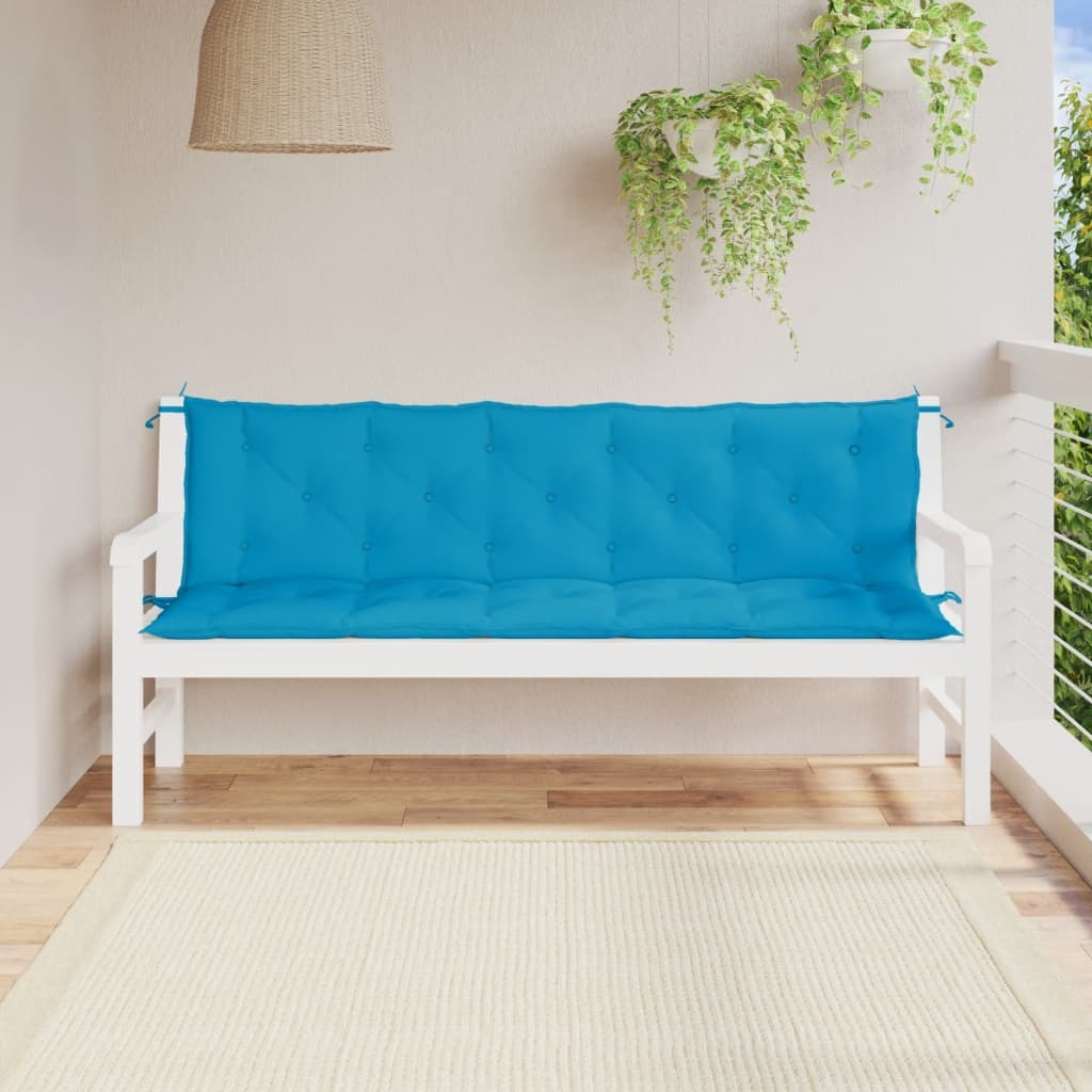 Garden Bench Cushions 2pcs Light Blue 70.9