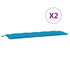 Garden Bench Cushions 2pcs Light Blue 70.9"x19.7"x2.8" Oxford Fabric - WoodPoly.com