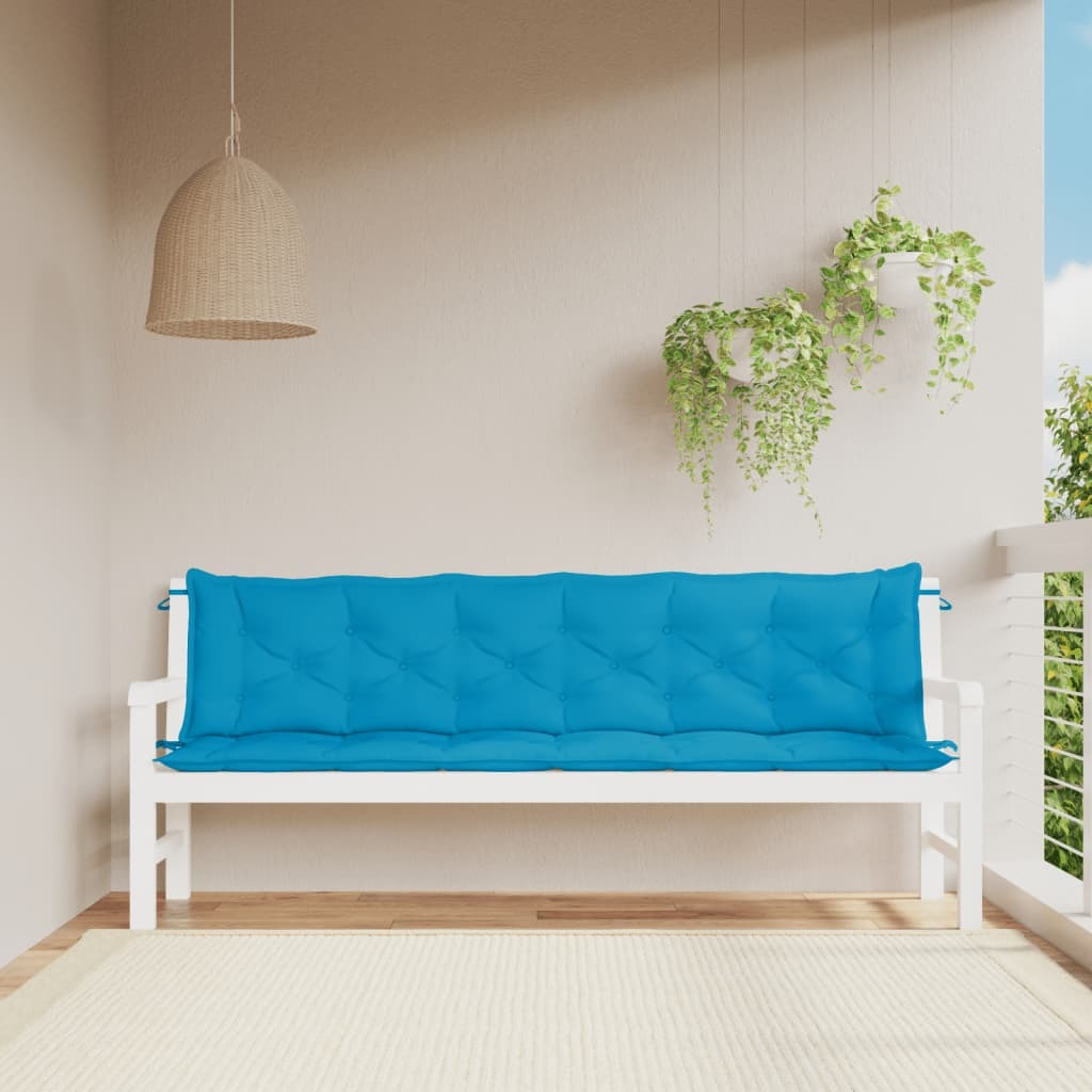 Garden Bench Cushions 2pcs Light Blue 78.7