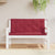 Garden Bench Cushions 2pcs Wine Red 47.2"x19.7"x2.8" Oxford Fabric - WoodPoly.com