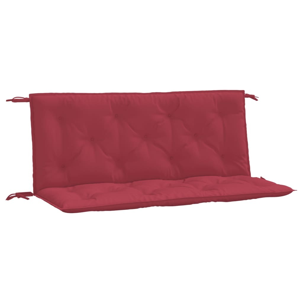 Garden Bench Cushions 2pcs Wine Red 47.2"x19.7"x2.8" Oxford Fabric - WoodPoly.com