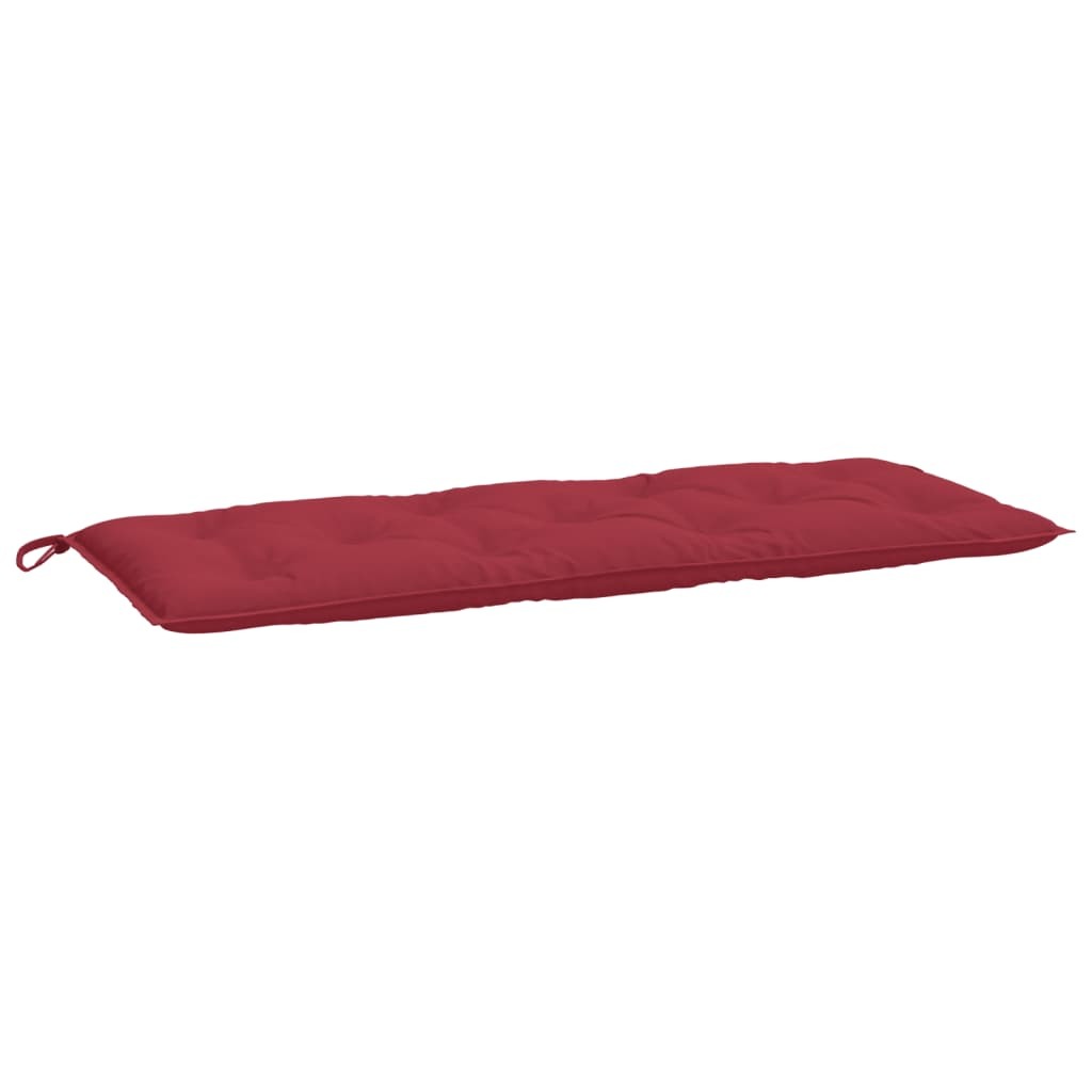 Garden Bench Cushions 2pcs Wine Red 47.2"x19.7"x2.8" Oxford Fabric - WoodPoly.com