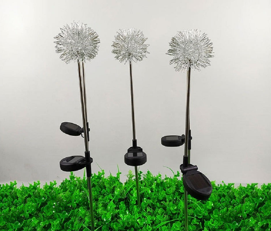 Garden LED Ball Dandelion Flower Stake Light Solar Energy Rechargeable - WoodPoly.com