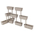Garden Planter 3 pcs 39.4" Taupe
