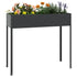 Garden Planter Anthracite 39.6"x15.9"x35.4" Galvanized Steel