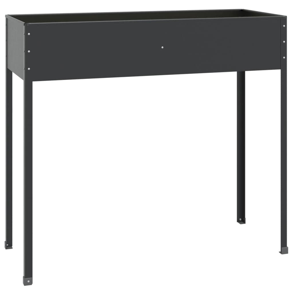 Garden Planter Anthracite 39.6"x15.9"x35.4" Galvanized Steel