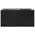 Garden Planter Black 61.8"x31.5"x31.5" Poly Rattan
