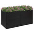 Garden Planter Black 61.8"x31.5"x31.5" Poly Rattan
