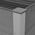 Garden Raised Bed WPC 59.1"x19.7"x35.8" Gray