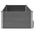 Garden Raised Bed WPC 59.1"x39.4"x21.3" Gray