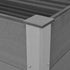 Garden Raised Bed WPC 59.1"x39.4"x21.3" Gray