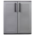 Garden Storage Cabinet Gray and Black 26.8"x14.6"x33.1" PP
