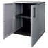 Garden Storage Cabinet Gray and Black 26.8"x14.6"x33.1" PP