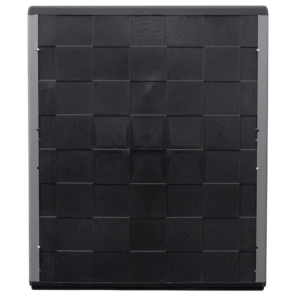Garden Storage Cabinet Gray and Black 26.8