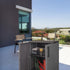 Garden Storage Cabinet Gray and Black 26.8"x14.6"x33.1" PP