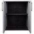 Garden Storage Cabinet Gray and Black 26.8"x14.6"x33.1" PP