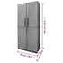 Garden Storage Cabinet Gray and Black 26.8"x14.6"x64.2" PP