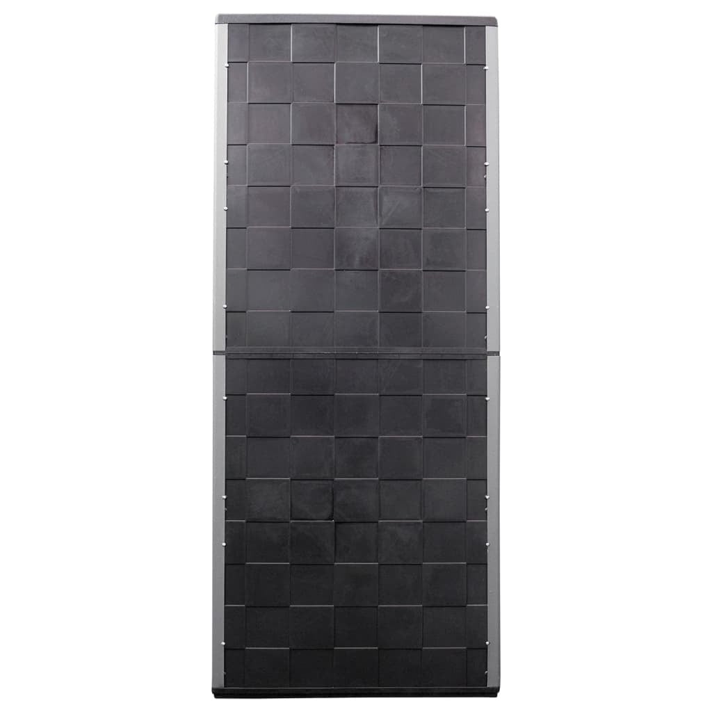 Garden Storage Cabinet Gray and Black 26.8