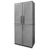 Garden Storage Cabinet Gray and Black 26.8"x14.6"x64.2" PP