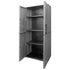Garden Storage Cabinet Gray and Black 26.8"x14.6"x64.2" PP